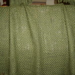 Manta pequeña sofá tejida en Sarga